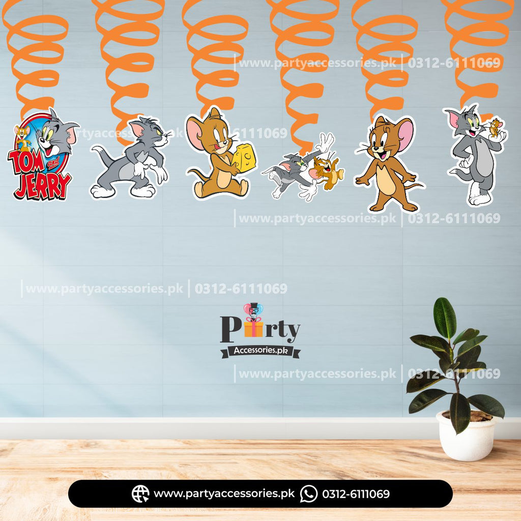 TOM AND JERRY THEME SPIRAL HANGING SPIRALS DECORATION