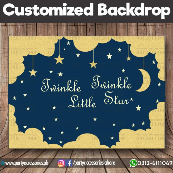Twinkle Twinkle little star theme Birthday party Backdrop