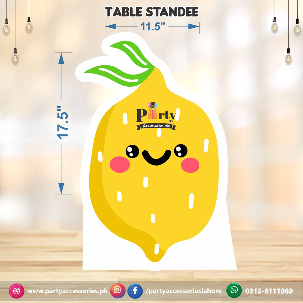 Tutti Fruiti theme Table standing Lemon cutout