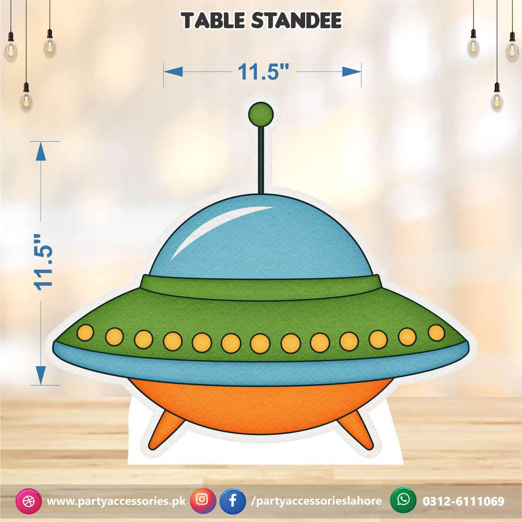 outer space theme party table standee cutouts
