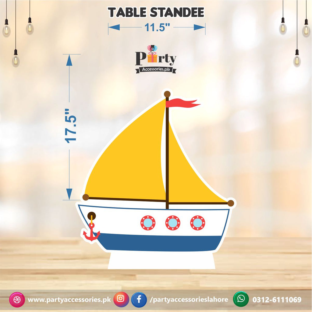 Transport theme Table standing character cutouts