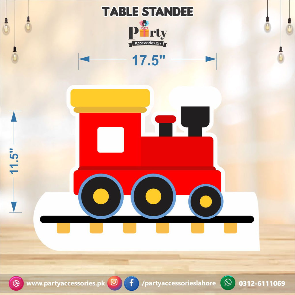 Transport theme Table standing character cutouts
