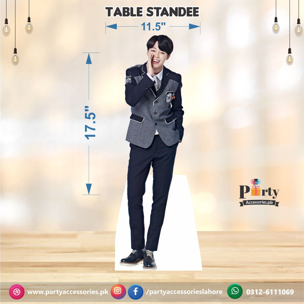 Bts theme suga standing character cutout for party decoration