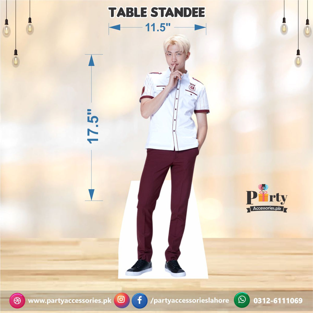 Rap monster Bts boy table standing cutouts for birthday party decoration