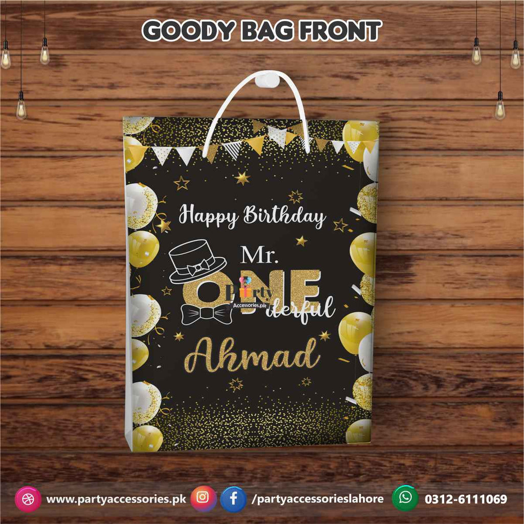 Onederful theme party favor goody bags