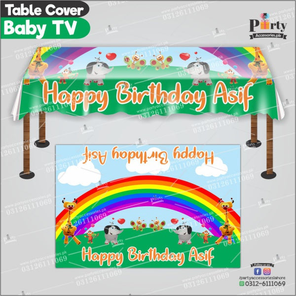 Customized Baby TV Theme Birthday table top sheet – PartyAccessories.com.pk