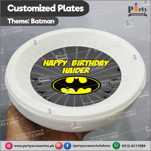 Customized disposable Paper Plates for Batman theme party