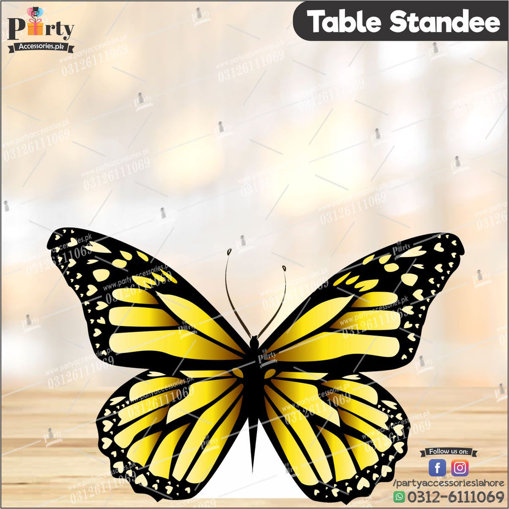 Customized Butterfly theme Table standing character cutouts