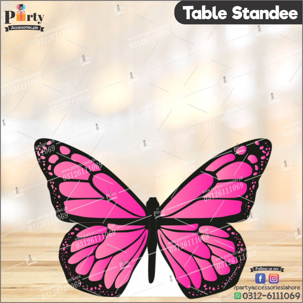 Customized Butterfly theme Table standing character cutouts