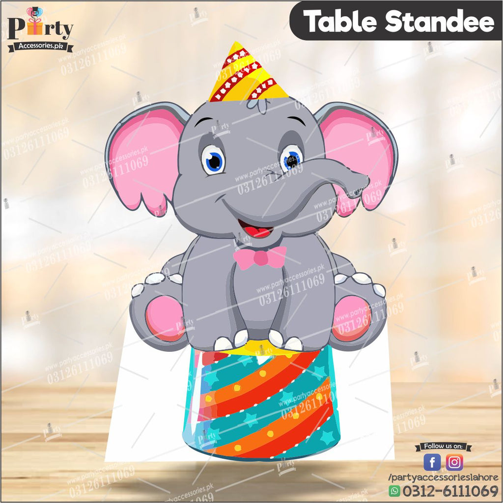 Customized Carnival Circus theme Table standing character cutouts