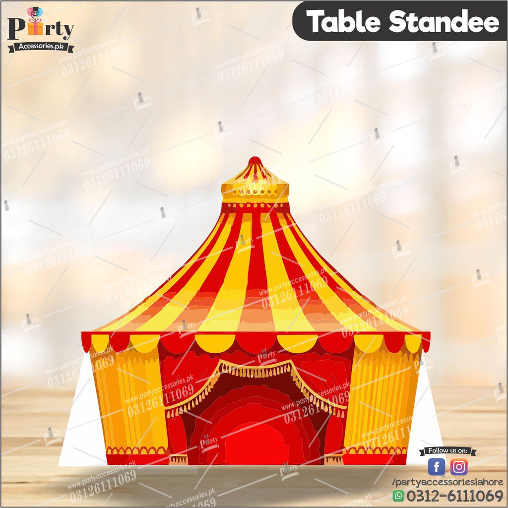 Customized Carnival Circus theme Table standing character cutouts