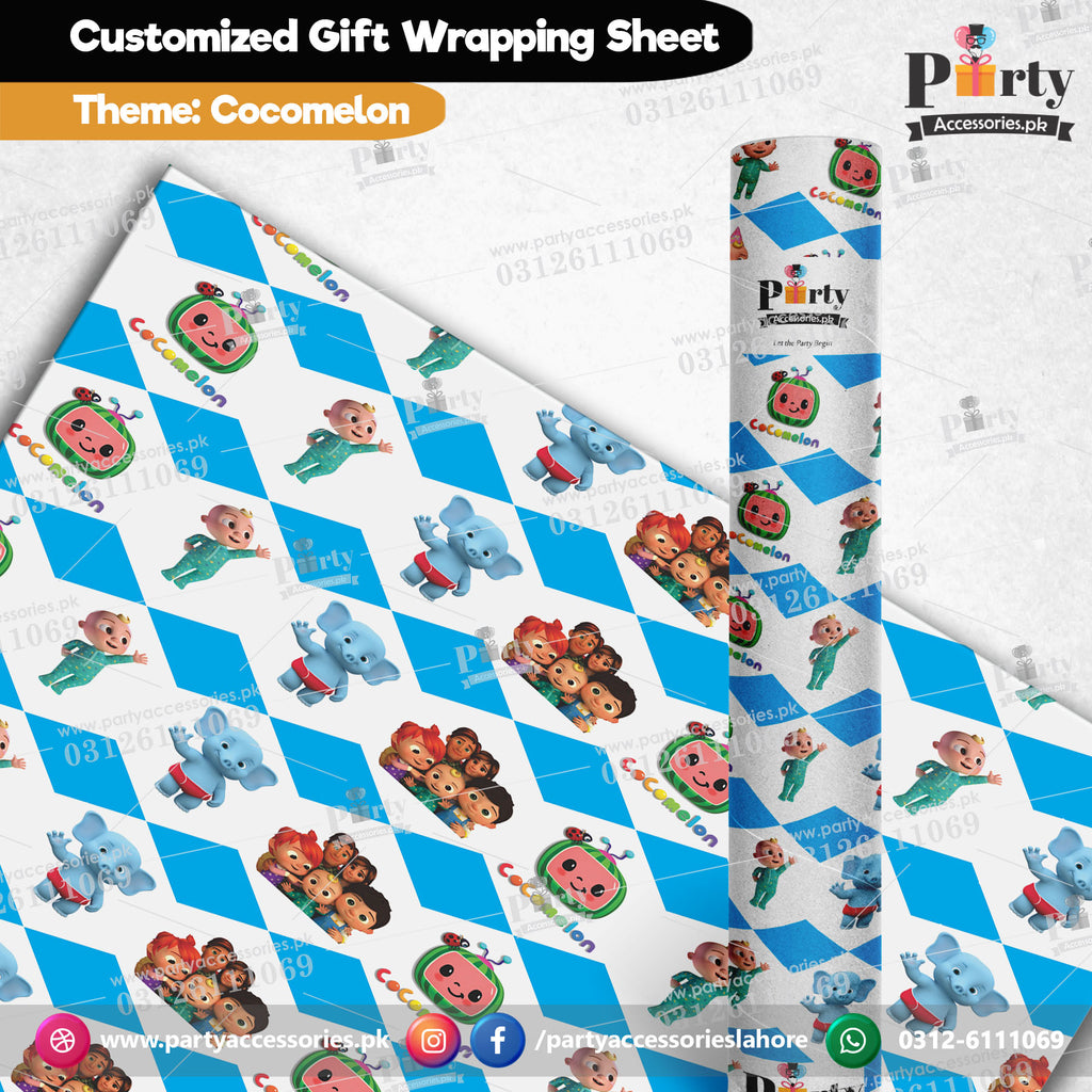 cocomelon wrapping sheets