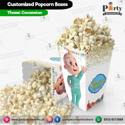 popcorn boxes in cocomelon theme