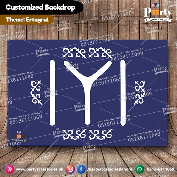Customized Ertugrul Theme Birthday Party Backdrop
