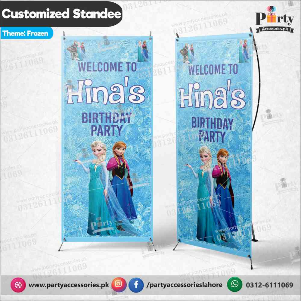 Customized Welcome Standee for Frozen theme party