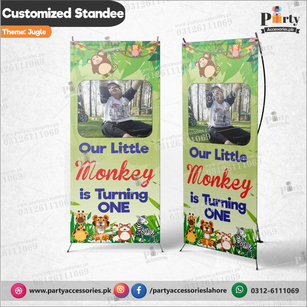 Customized Welcome Standee in Jungle safari theme party