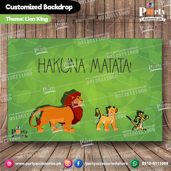 Customized Lion King Theme Birthday Party Backdrop Pinterest decoration images 
