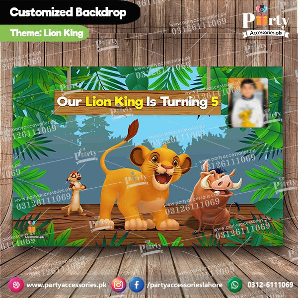 Lion King Theme Birthday Party decoration backdrop ideas