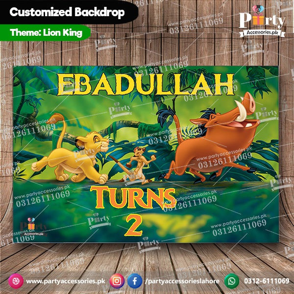 Lion King Theme Birthday Party Backdrop decoration
