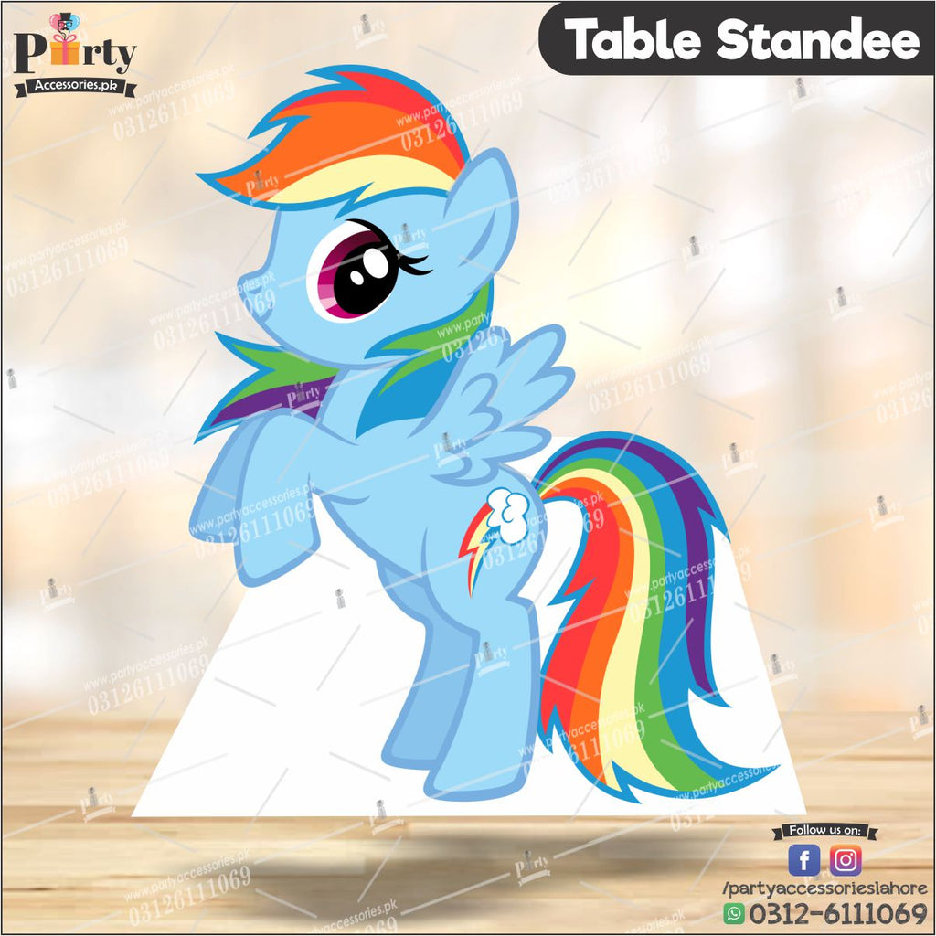 Customized Little Pony theme Table standing character cutouts