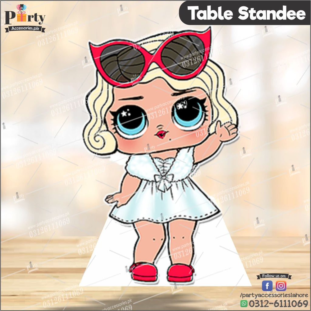 LOL doll theme standing character cutouts for decoration