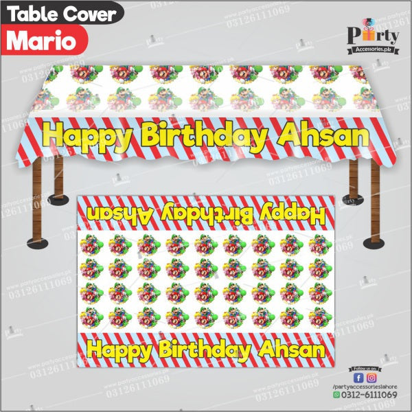 Customized Super Mario Theme Birthday table top sheet