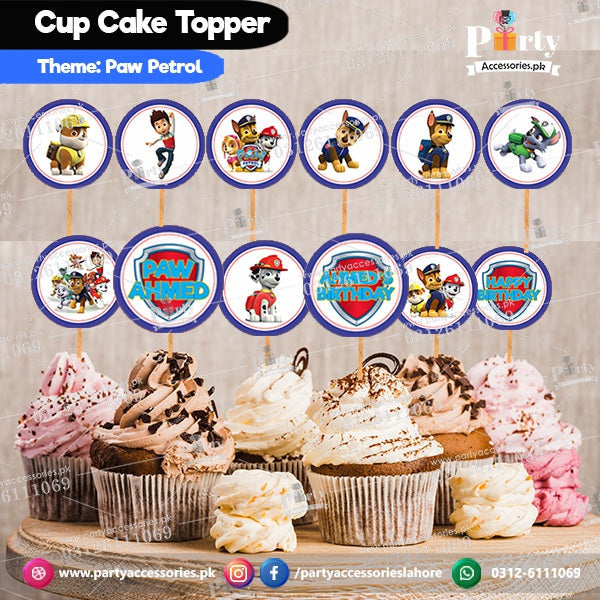 PAW Patrol theme birthday cupcake toppers set round amazon ideas