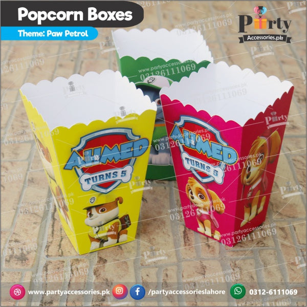 Customized Popcorn boxes birthday party
