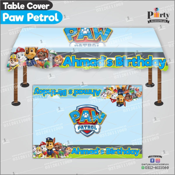 Customized PAW Patrol Theme Birthday table top sheet AMAZON IDEAS