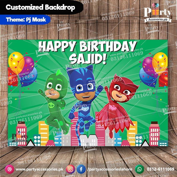 PJ masks theme birthday party decorations in pakistan