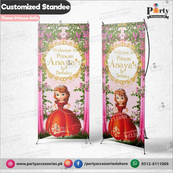 Princess Sofia theme Welcome Standee for Birthday Parties