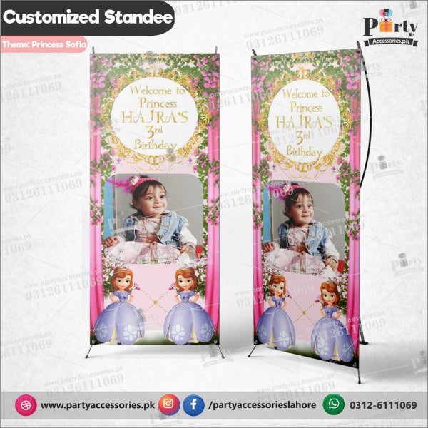 Customized Princess Sofia theme Welcome Standee 