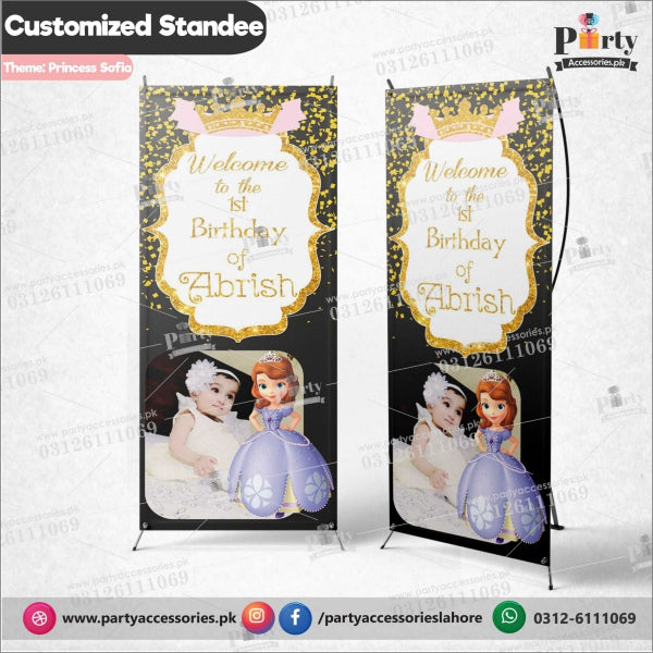 Customized Princess Sofia theme Welcome Standee for Birthday 