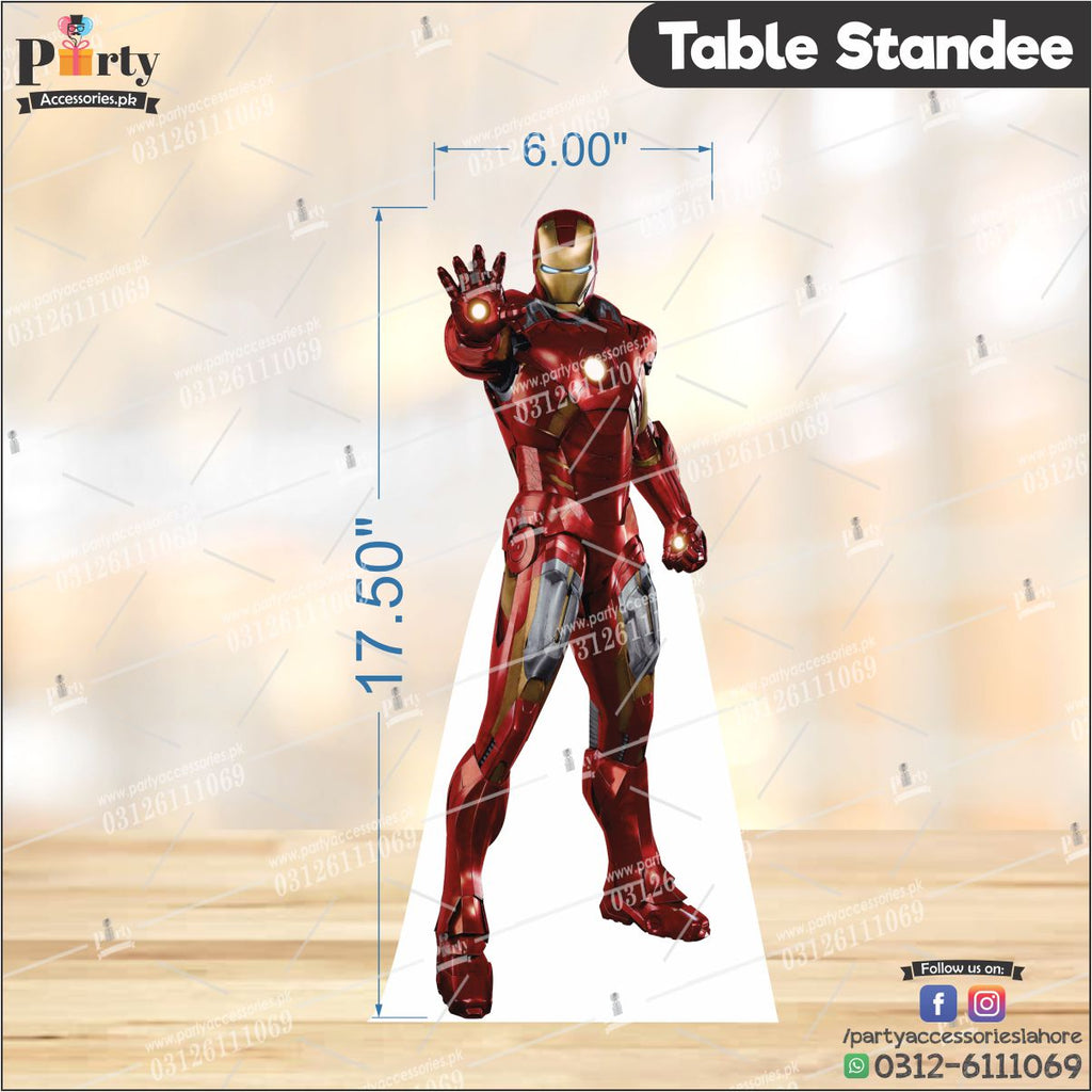 Superheros theme Table standing character cutouts