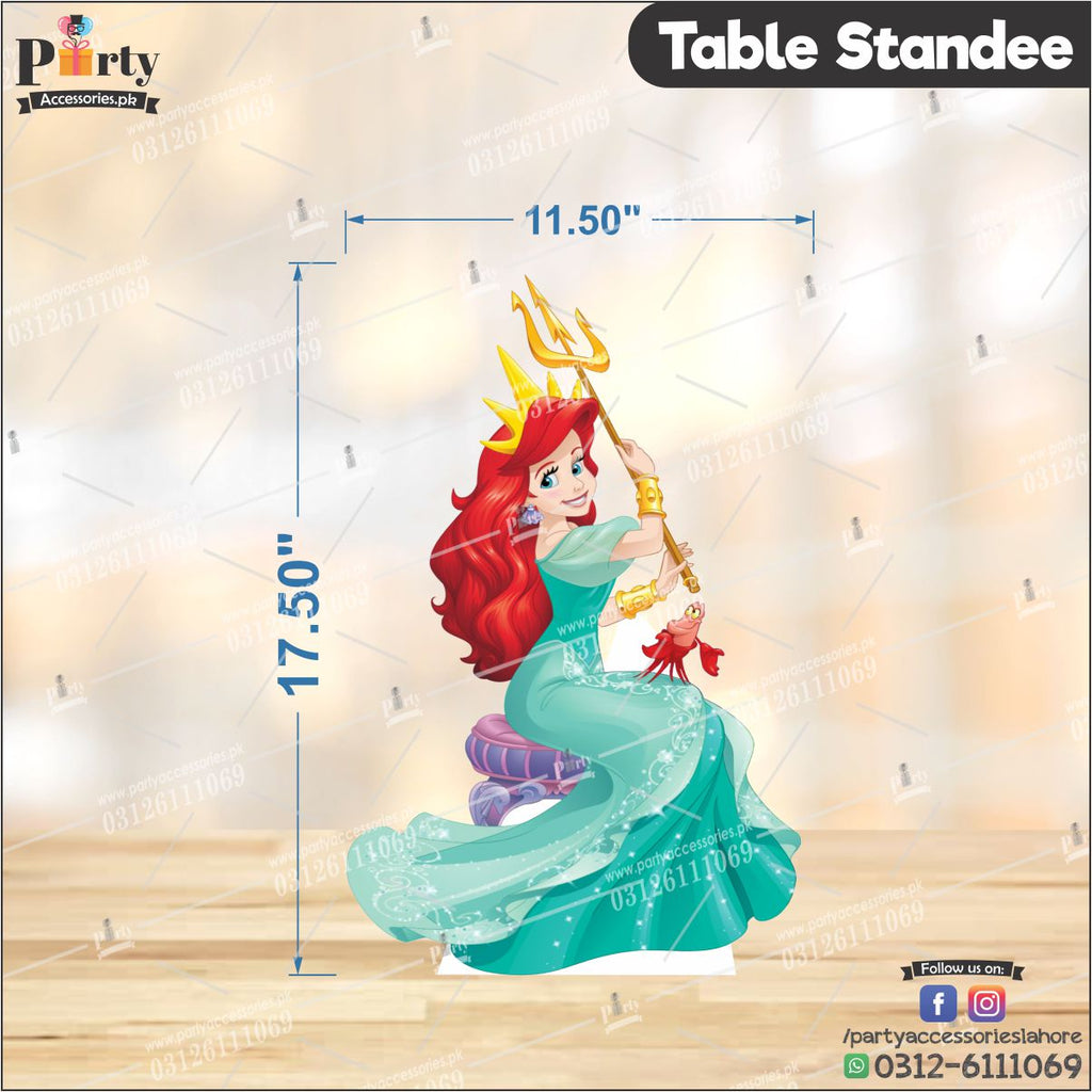 Customized Mermaid theme Table standing character cutouts