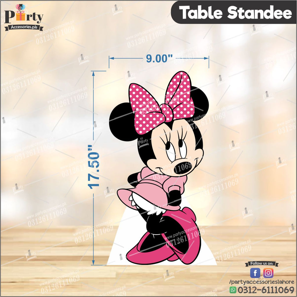 Minnie Mouse theme standing character cutouts for birthday party decoration