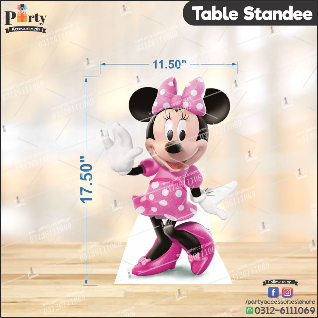 Minnie theme Table standing character cutouts