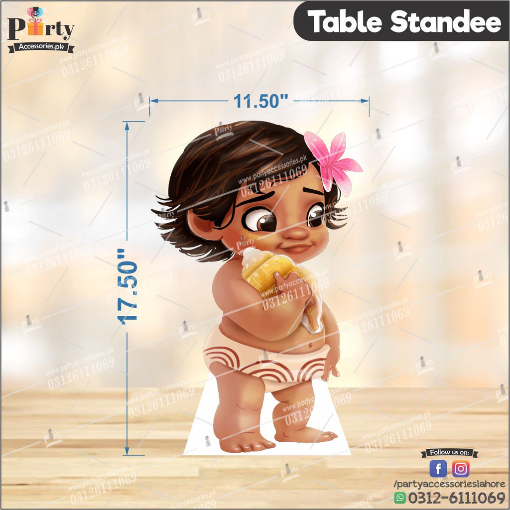 Customized Moana theme Table standing character cutouts