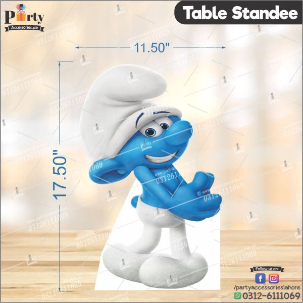 The Smurfs theme Table standing character cutouts
