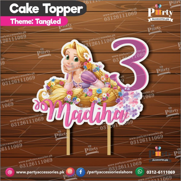Tangled Rapunzel theme birthday theme cake topper 