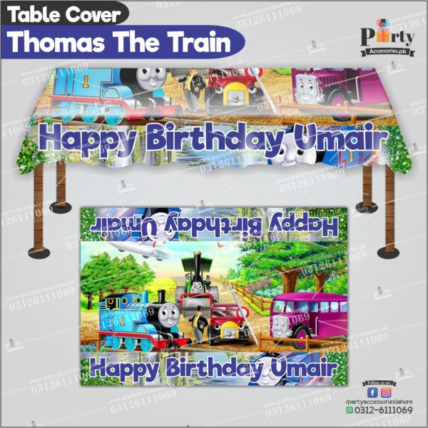 Customized Thomas the Train Theme Birthday table top sheet