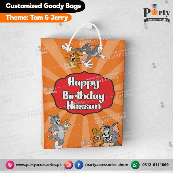 Tom and Jerry theme Customized favor bags