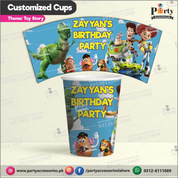 Customized disposable Paper CUPS for Toy story theme party