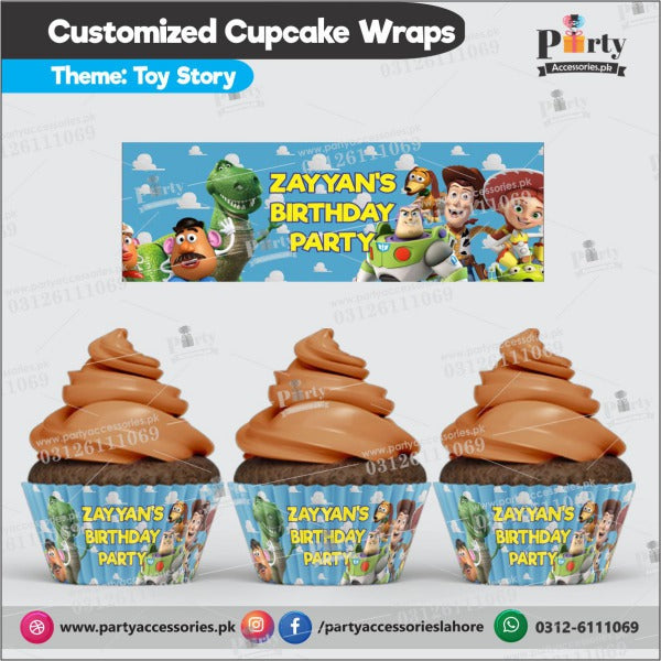Customized Toy Story theme Cupcake wraps