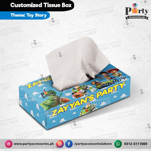 Customized Tissue Box Toy Story theme birthday table Decor