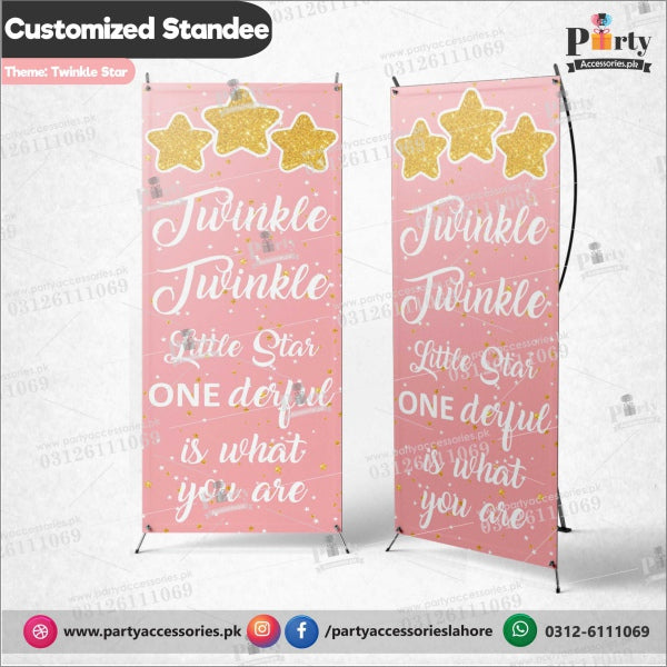 Customized Welcome Standee In Twinkle Star Theme