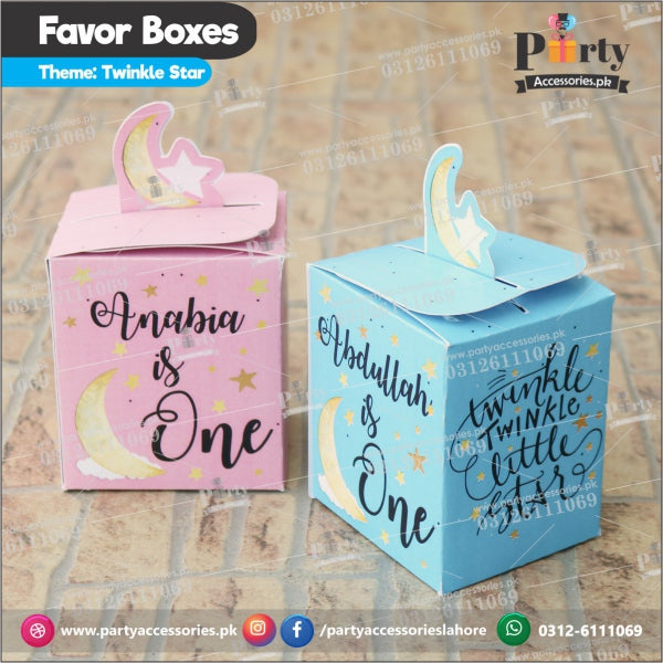 Customized Twinkle Twinkle for Boys theme Goody Boxes